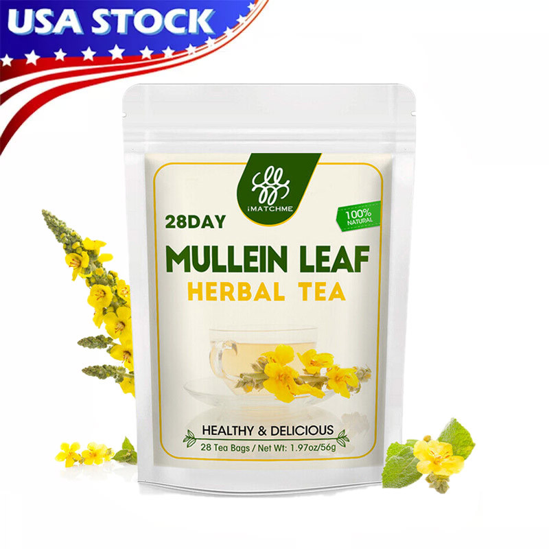 100% Natural Mullein Leaf Herbal Tea For Lung Cleansing Relief Cough Metabolism