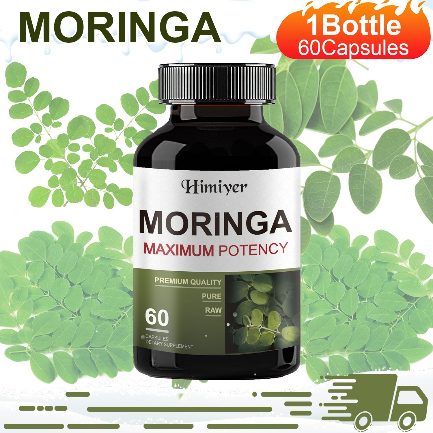 Moringa Capsules-Digestion & metabolic support, antioxidant support