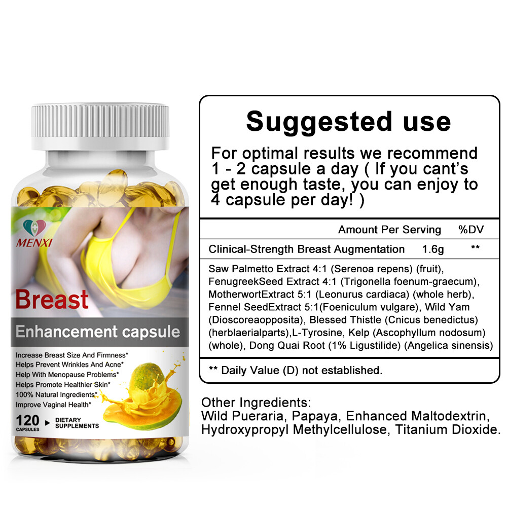 120 PILLS STRONG PUERARIA MIRIFICA Female BREAST GROWTH Firming CAPSULES 5000MG