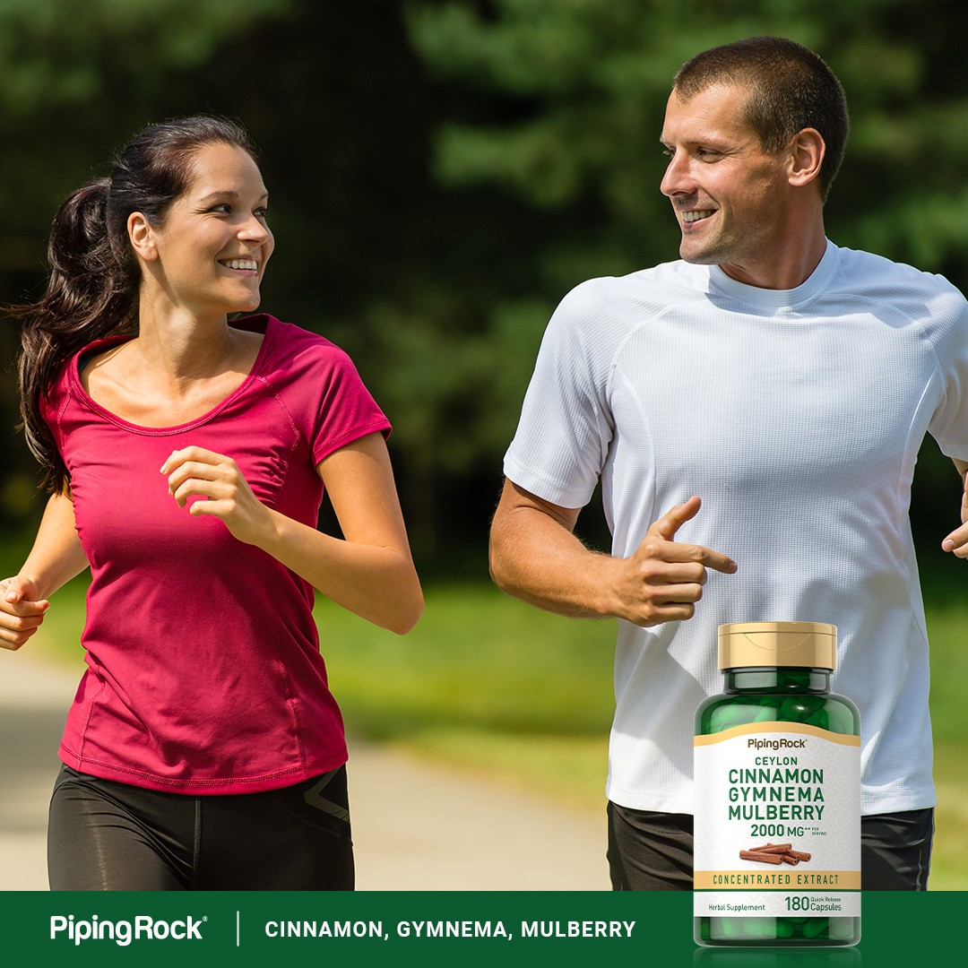 Ceylon Cinnamon Gymnema Mulberry | 2000mg | 180 Capsules | by Piping Rock