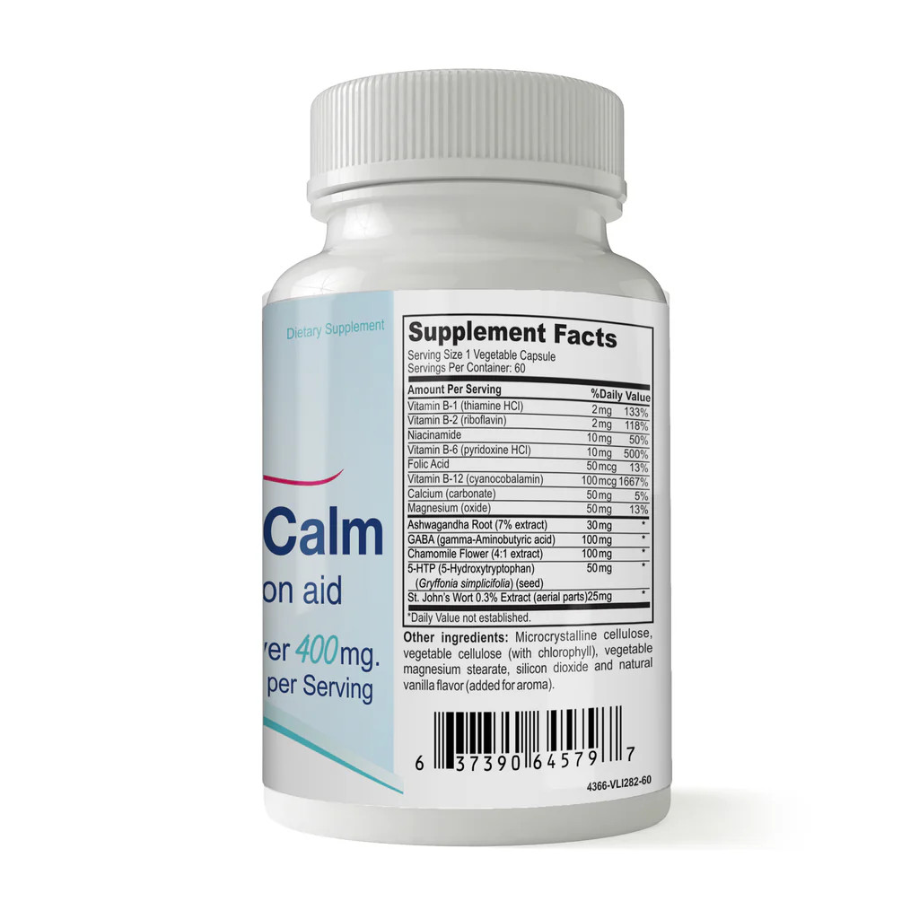 100% Relaxation Aid Capsules Relief stress Anti-anxiety Improve Sleep Mood Tabs
