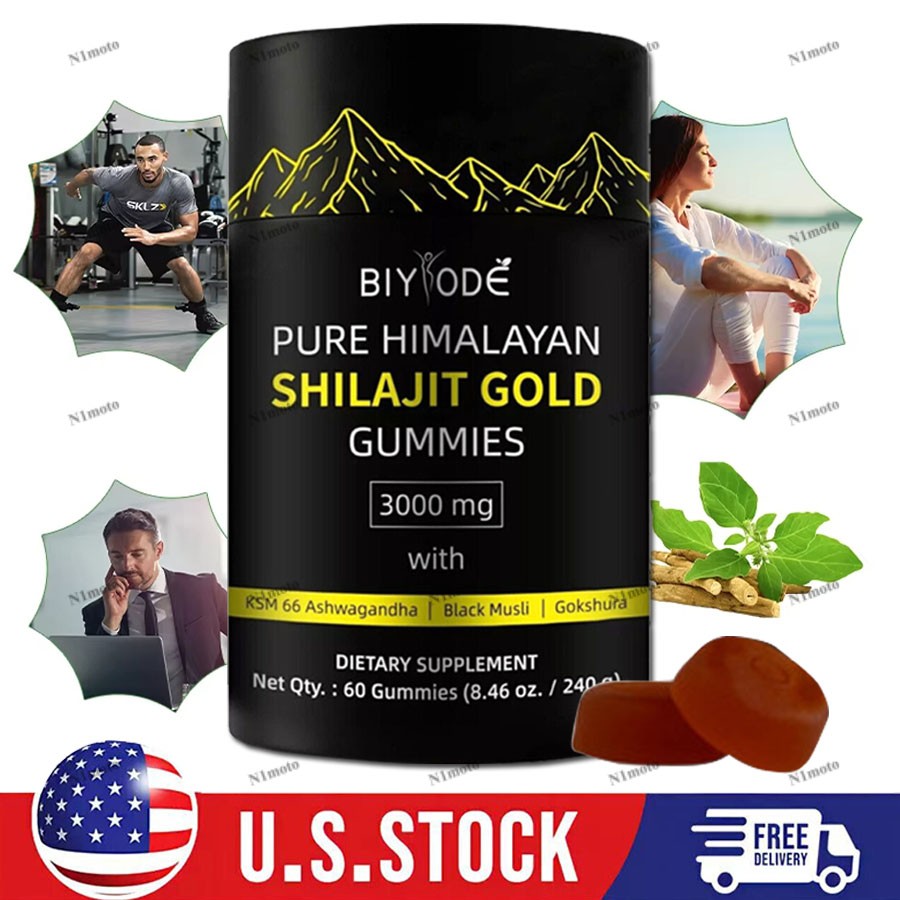 Shilajit GOLD Gummies, Organic, Extremely Potent 3000 milligrams, Fulvic Acid ~U