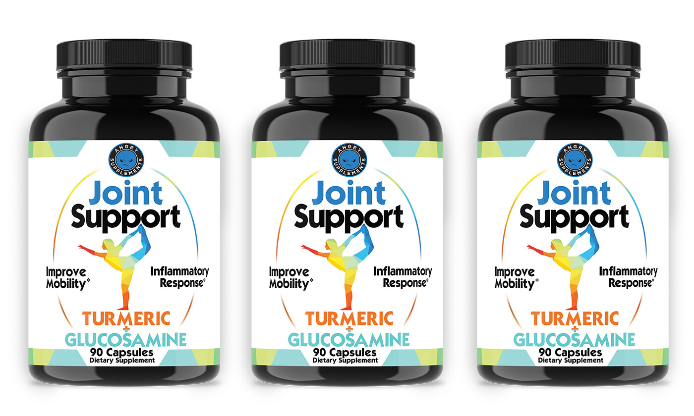 Joint Health & Wellness w/ Joint Support with Turmeric and Glucosamine, 3-Pack