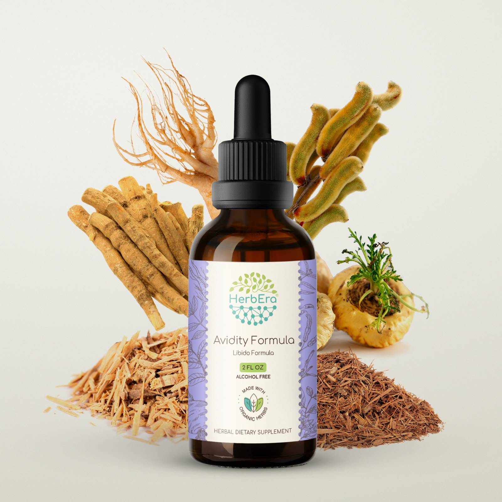 HerbEra Avidity Formula Alcohol-FREE Tincture. Libido Formula