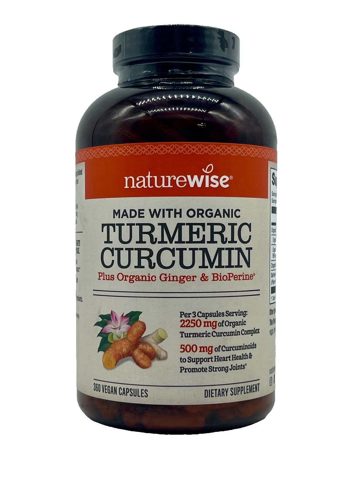 NEW! Turmeric Curcumin Plus Organic Ginger & BioPerine 360 Ct – SHIPS FREE!
