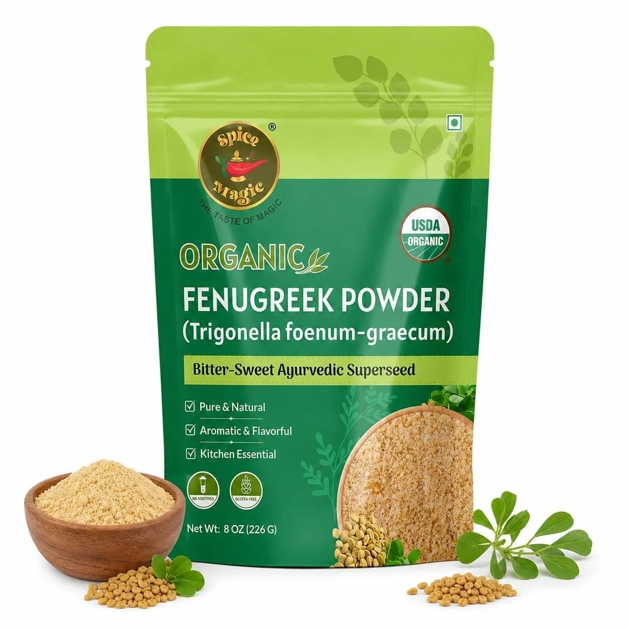 Fenogreco En Polvo 100% Orgánico Fenogreco Molido Semillas De Fenogreco Polvo