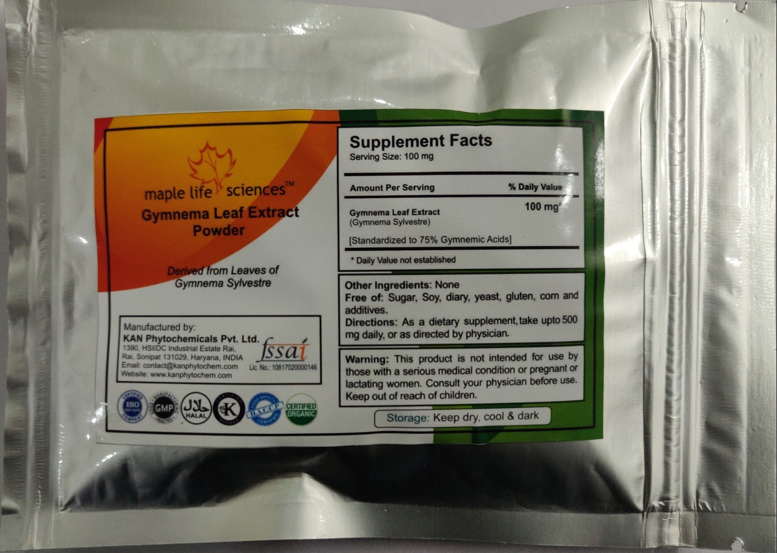 Gymnema Sylvestre 75% Extract Powder : Pure & High Quality
