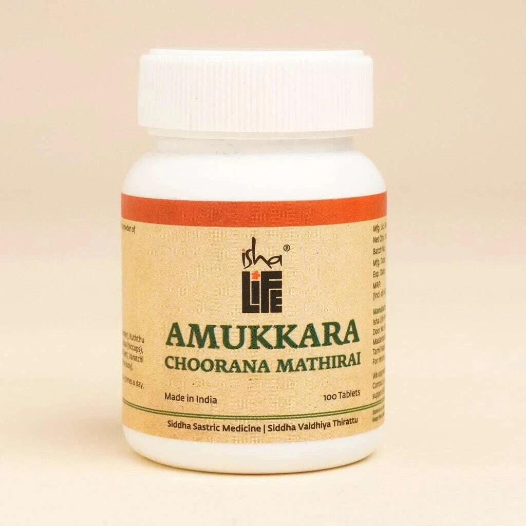 Isha Life Amukkara Chooranam (The power of Ashwagandha) Tab 100 pcs by Satguru