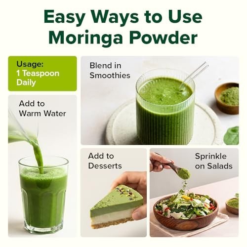 VAHDAM India Moringa Powder 200g Pure Leaves Non-GMO 80 Servings