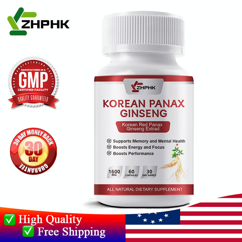 Korean Red Panax Ginseng extrad 1600mg 60 Tablets – High Strength Ginsenoside