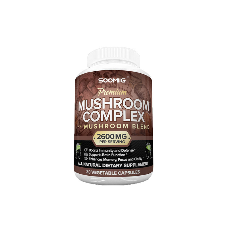 MUSHROOM COMPLEX Improves Concentration Improve Memory Maintain Brain Health