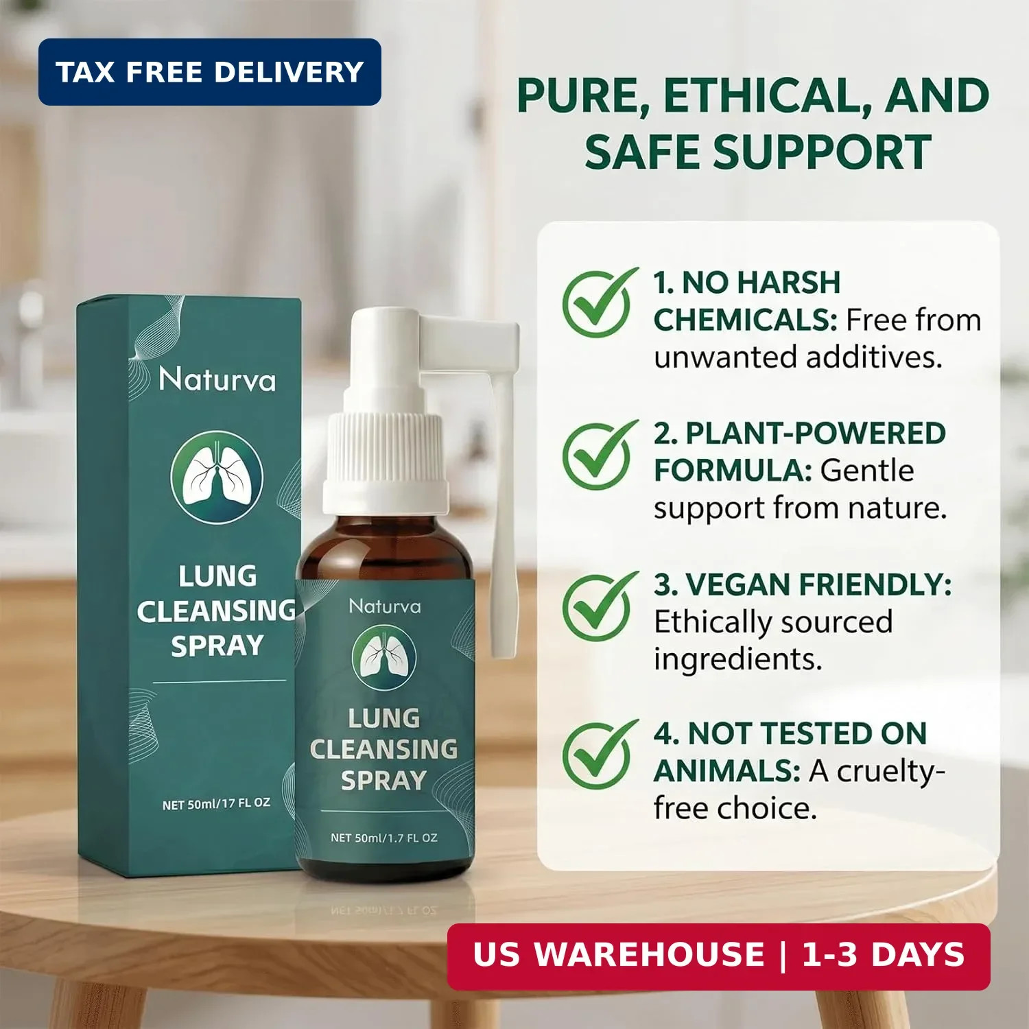 Lung Cleansing Spray,Calendula Leaf Extract Spray Herbal Lung Cleanse Spray,for