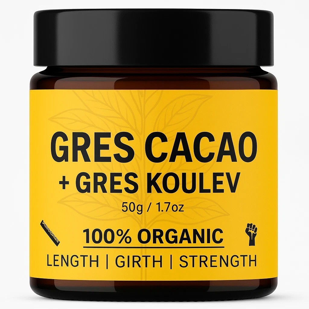 African GRES CACAO with ORGANIC 100% Natural Extract Oil, Longer & thicker 1.7oz