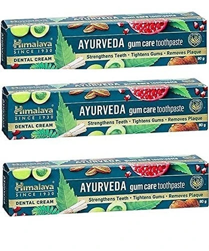 3 pc X Himalaya Herbals Ayurveda Gum Care Toothpaste 80 gm each FREE SHIP