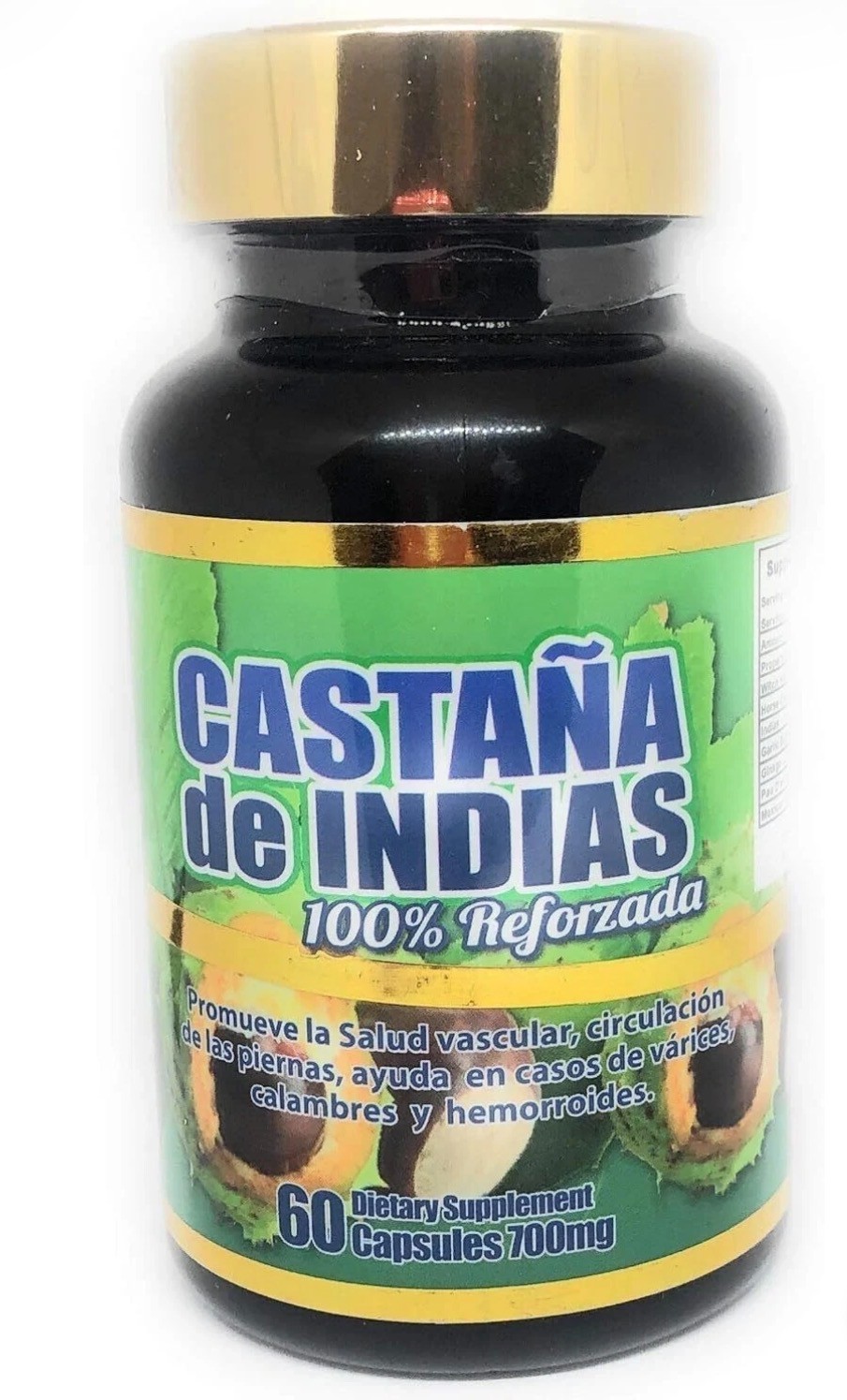 Productos El Colibri Castaña de Indias Reforzado 60 Capsules 700mg