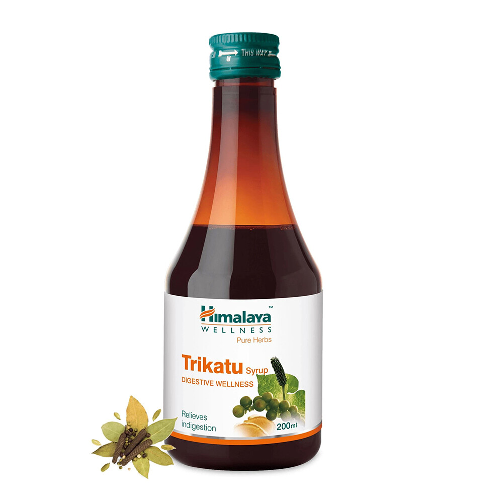 Herbal Trikatu Piperine Gingerols Syrup Relieves Indigestion 200 ml F Ship