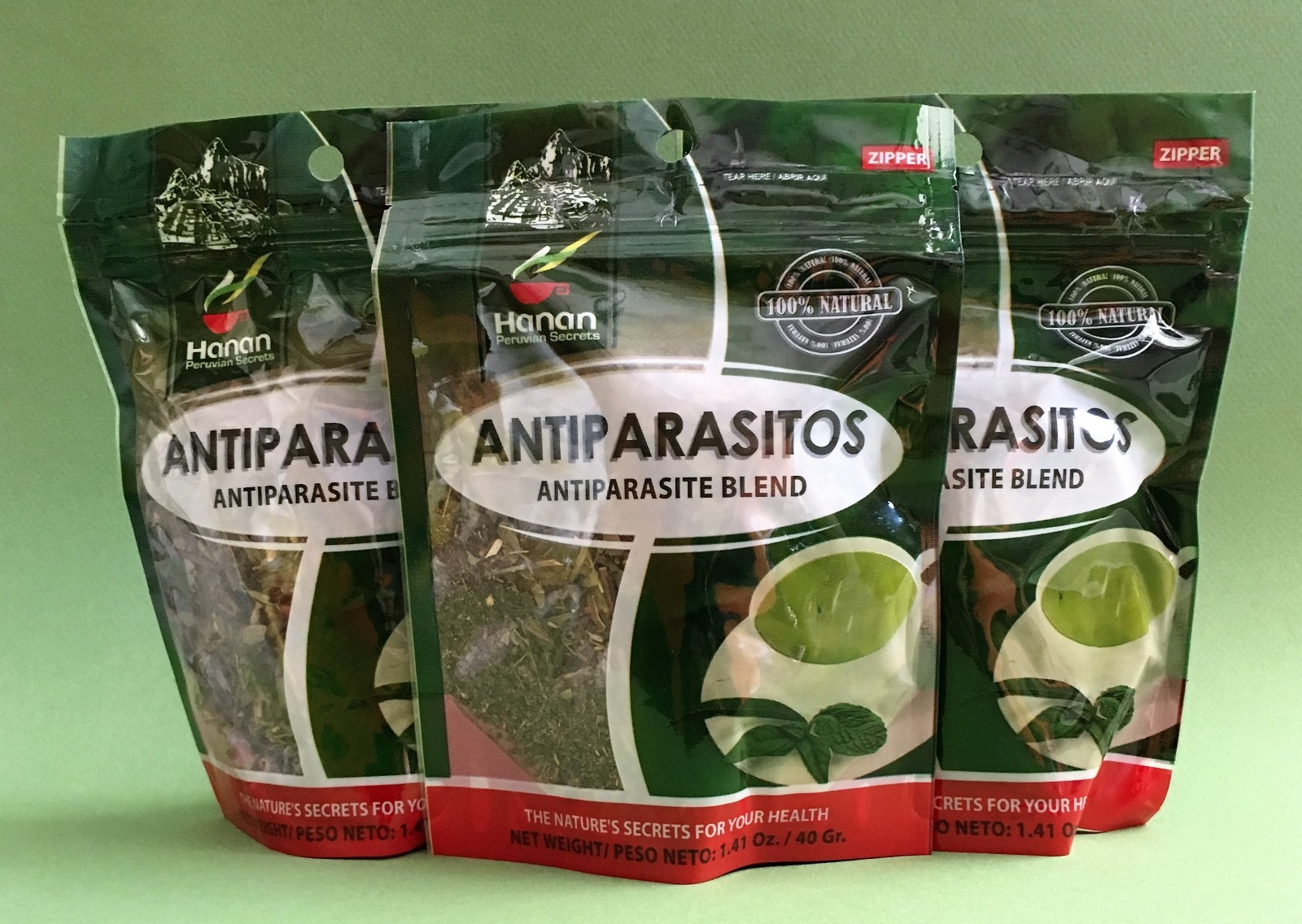 Antiparasito Hierba (Antiparasite Blend Herb) 3 Bags (40 grs)
