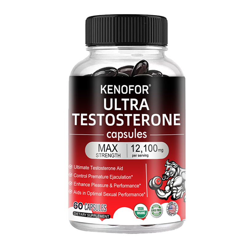 Ultra Testosteron Booster for Men, Energy & Endurance 60 to 120 Capsules