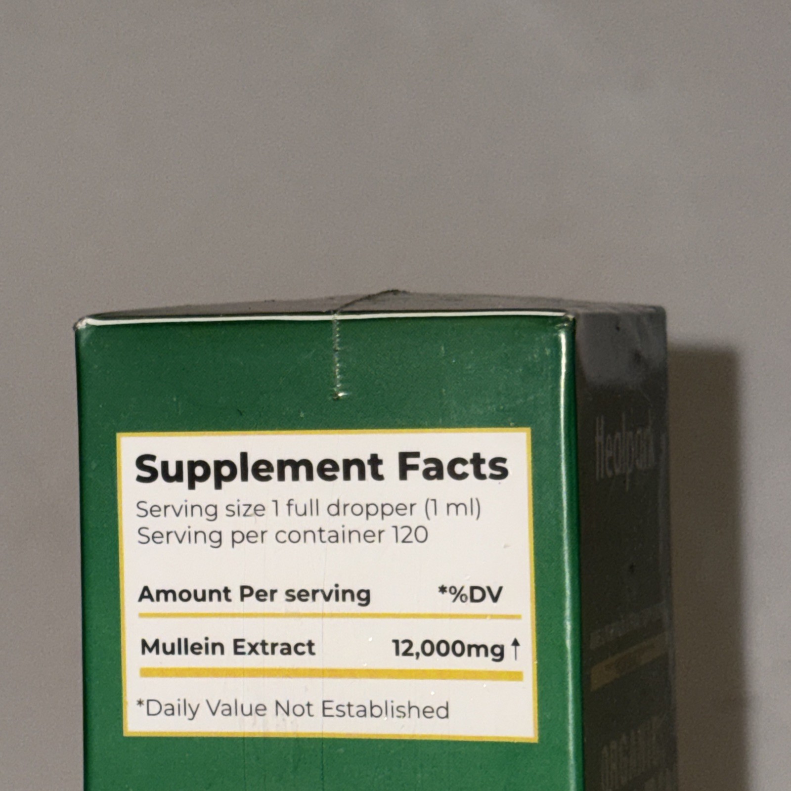 Healpark Organic Mullein Leaf Extract 12000 MG Two Pack Exp05/2027