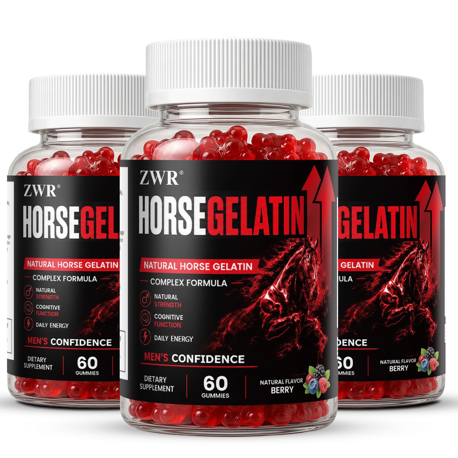 HORSE GELATIN Gummies, -Body Wellness, Daily Fuel – Unleashed Men The Beast