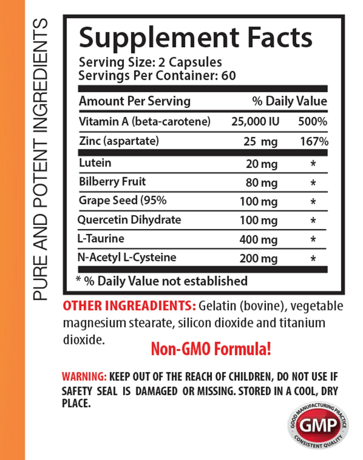 eye protection – MAX EYE VISION SUPPORT – bilberry with lutein 3B