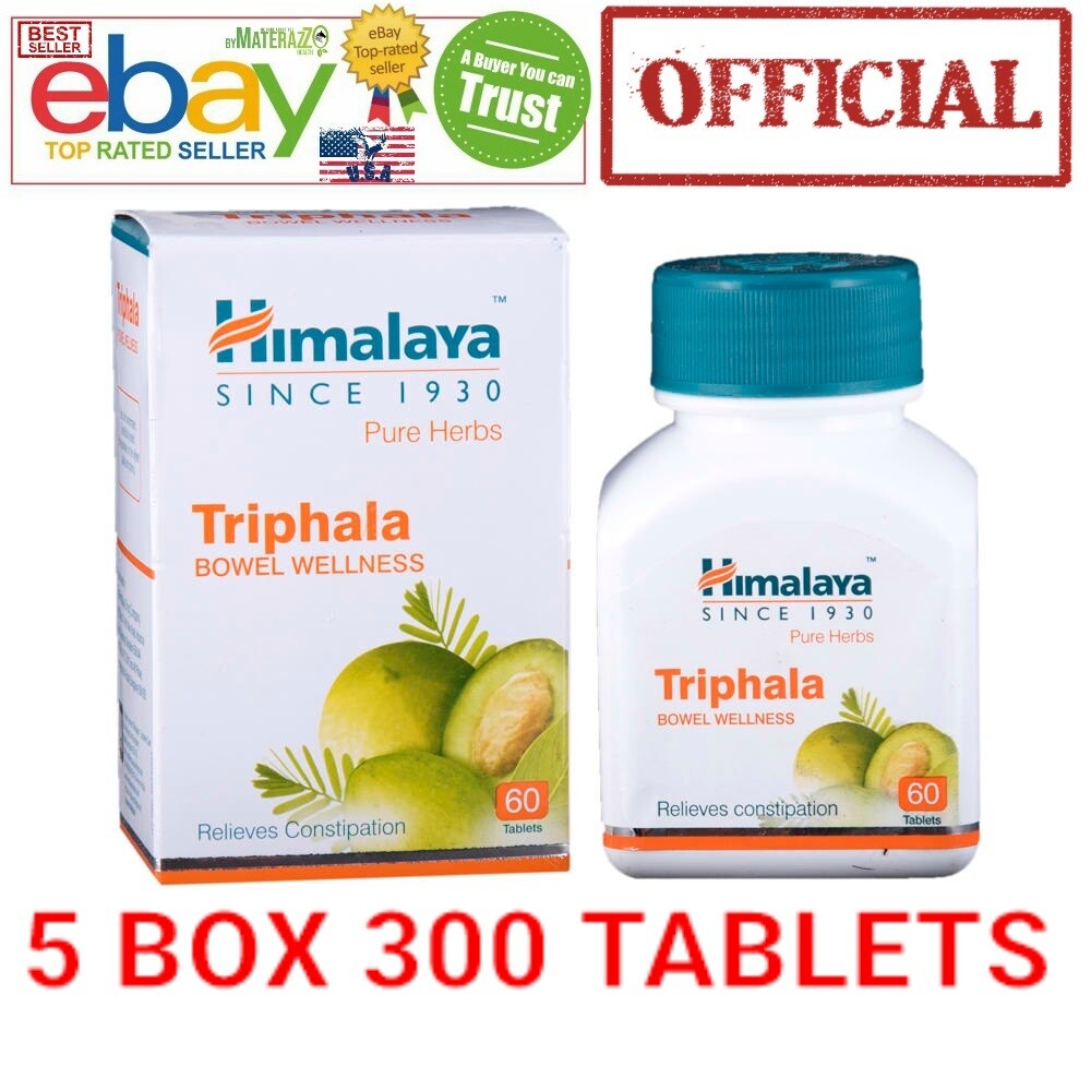 Triphala Himalaya OFFICIAL 5 Box 300 Tablets Care Detoxification Bowel Exp6/2025