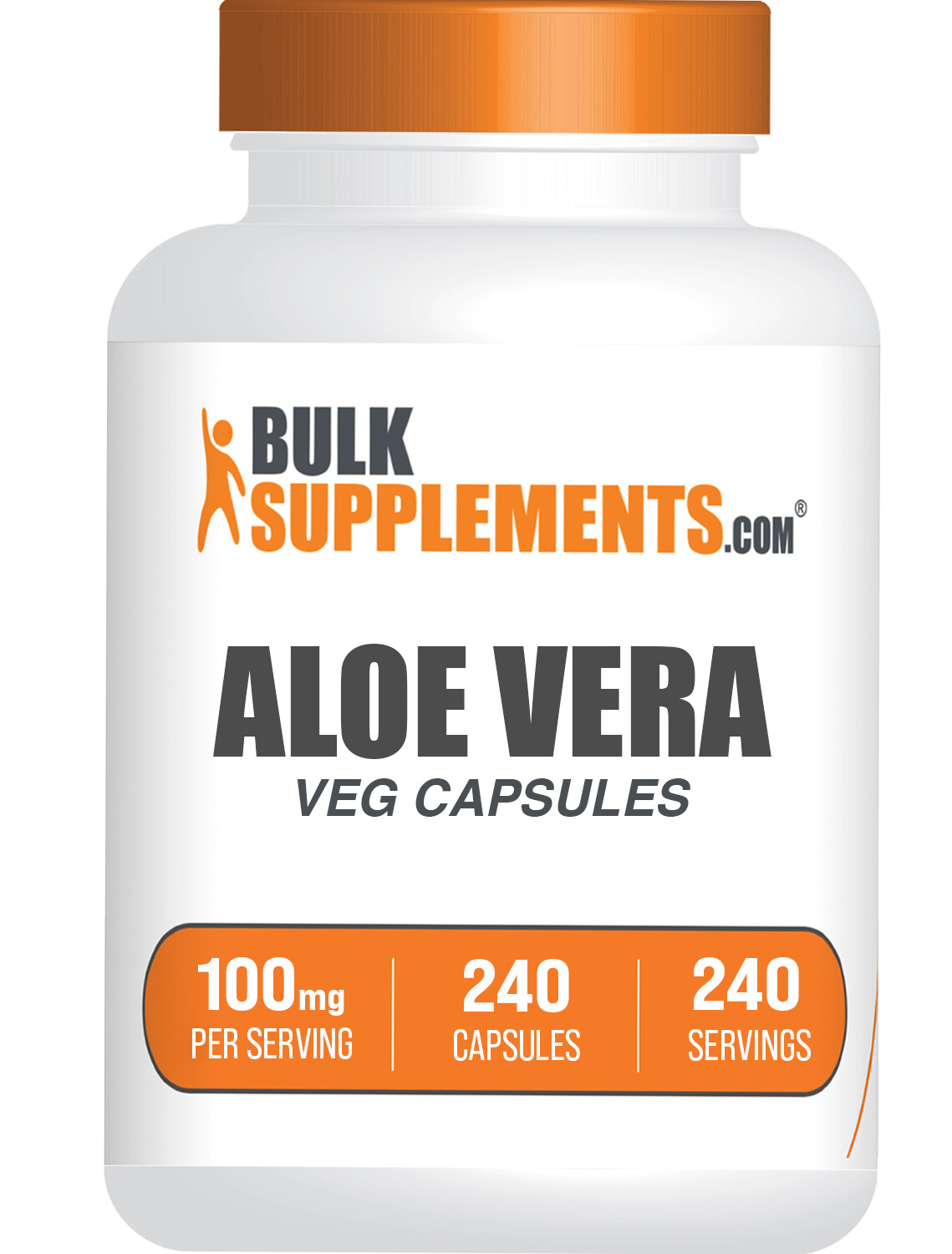 BulkSupplements Aloe Vera Extract Capsules – 100mg Per Serving