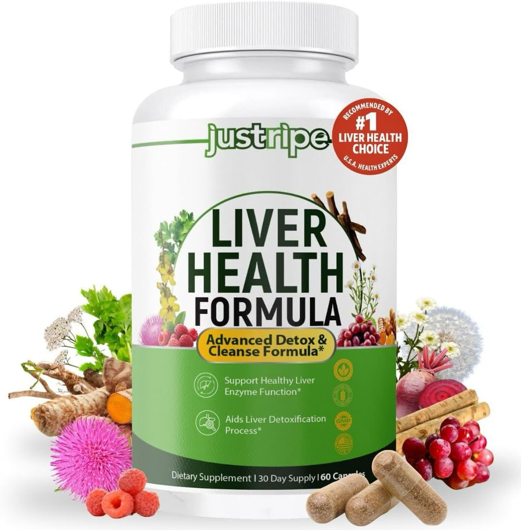 Liver Health Formula Detox Cleanse w/ Milk Thistle, Artichoke 30 Days