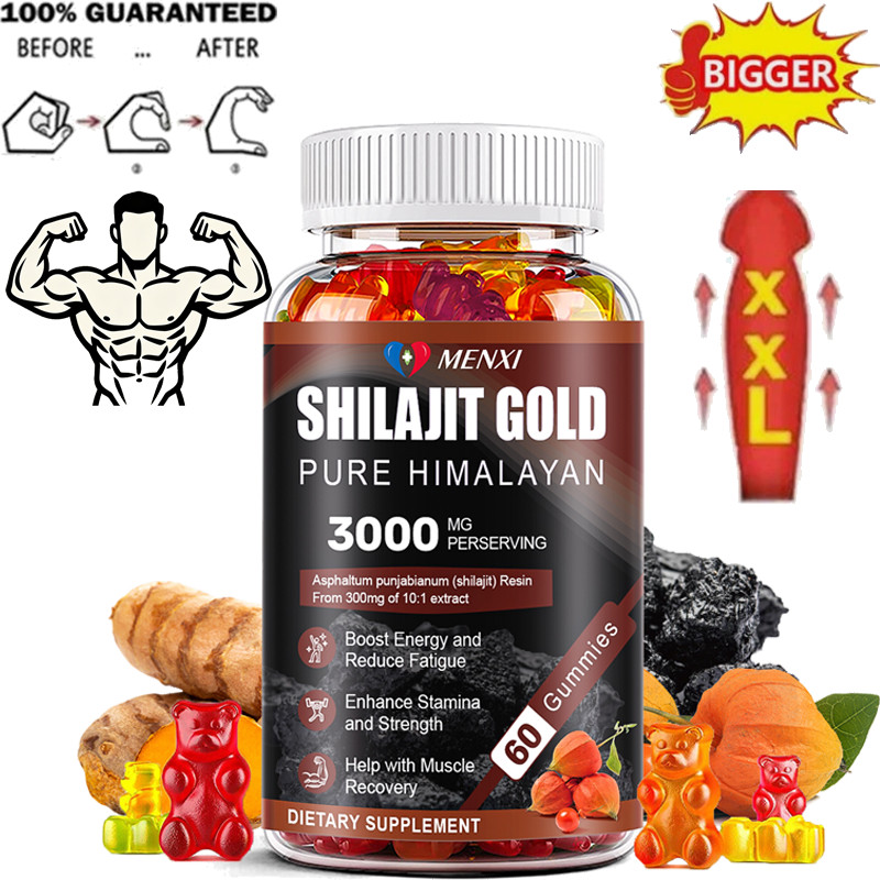 #1 BEST-MALE ENLARGER THICKER LONGER BIGGER 4″ GROWTH ENLARGEMENT 60 GUMMIES