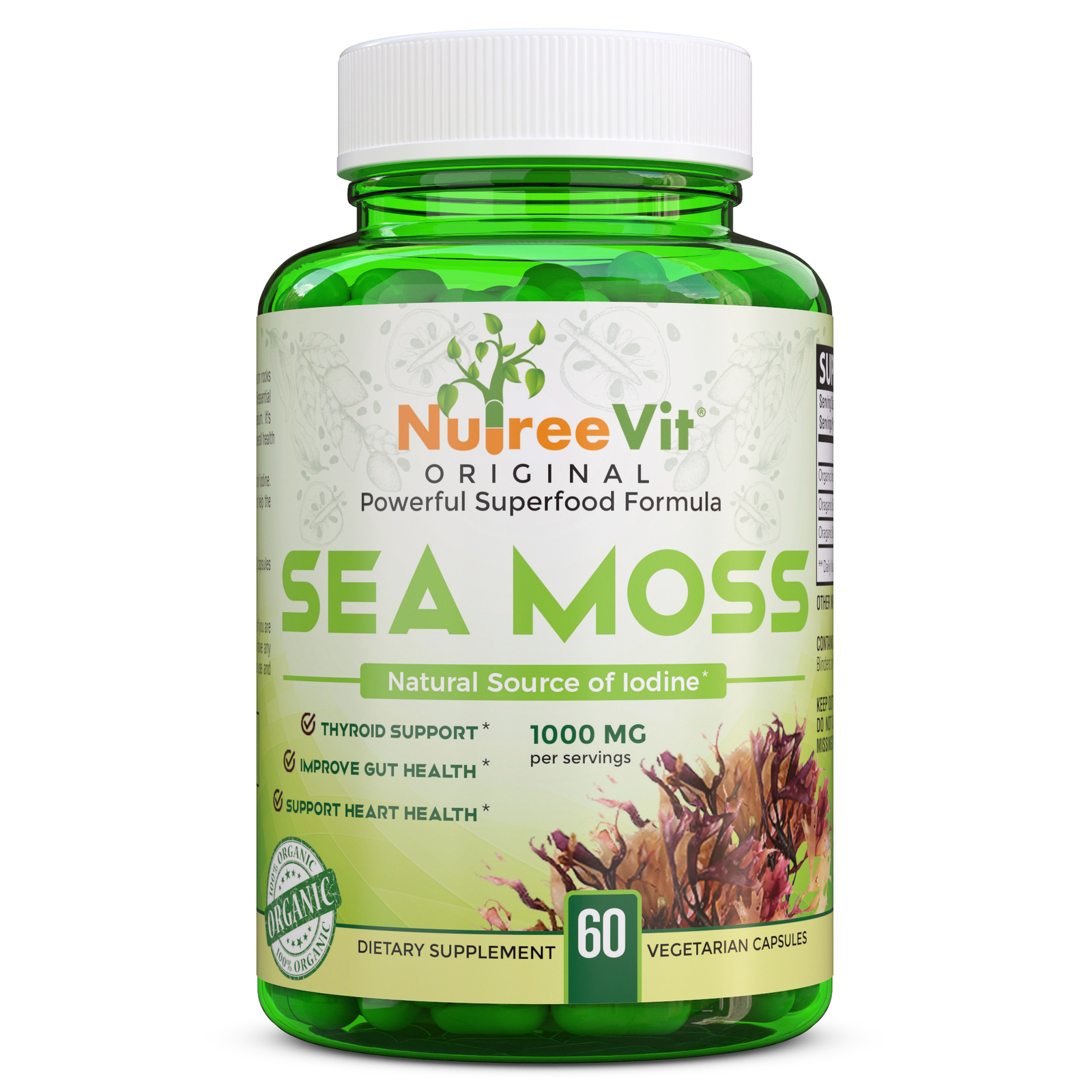 NutreeVit 100% Organic Sea Moss