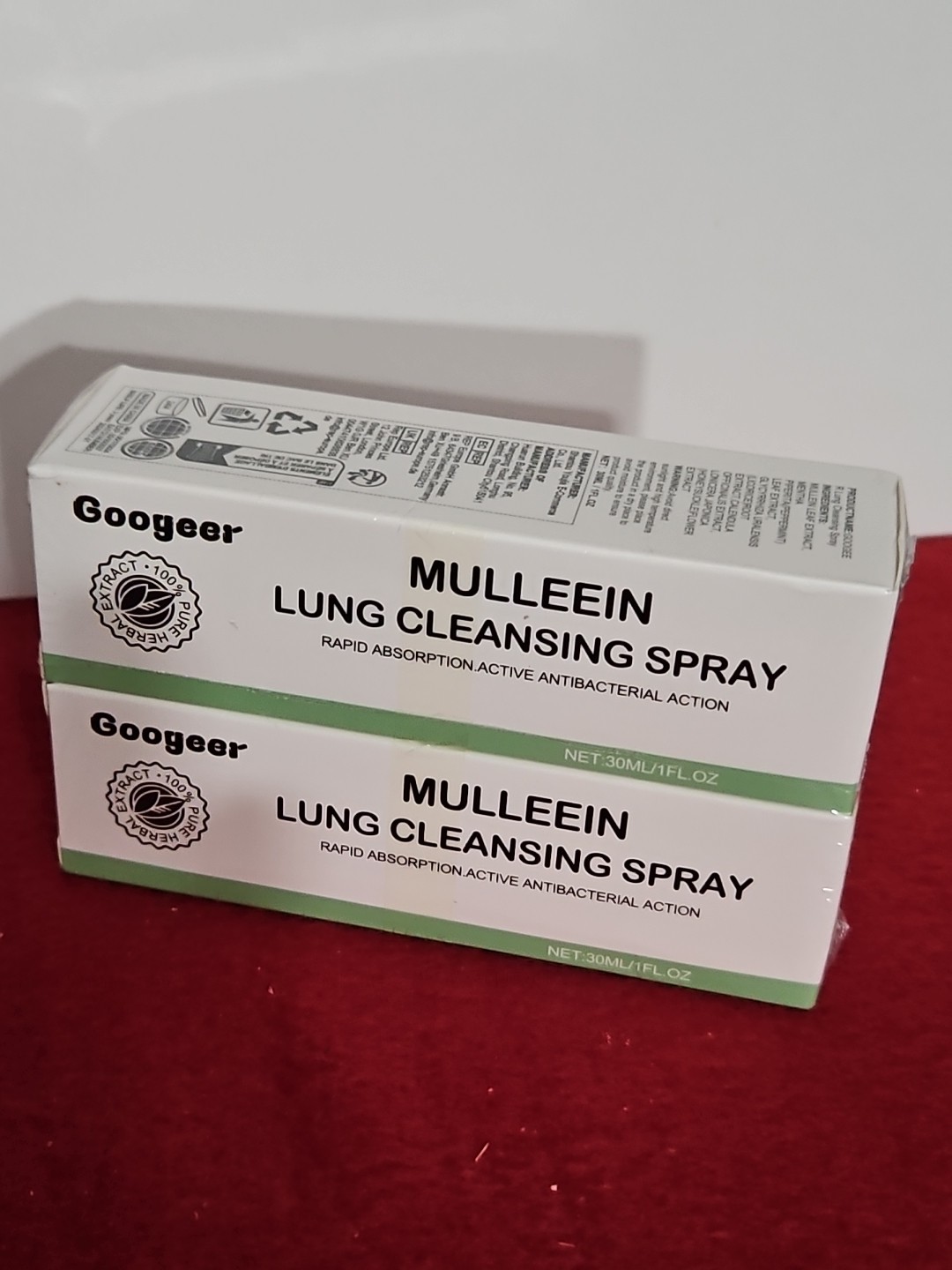 ( 4 PACK ) LUNG CLEANSING SPRAY by Googeer – New in Sealed Box – 1 fl oz EACH