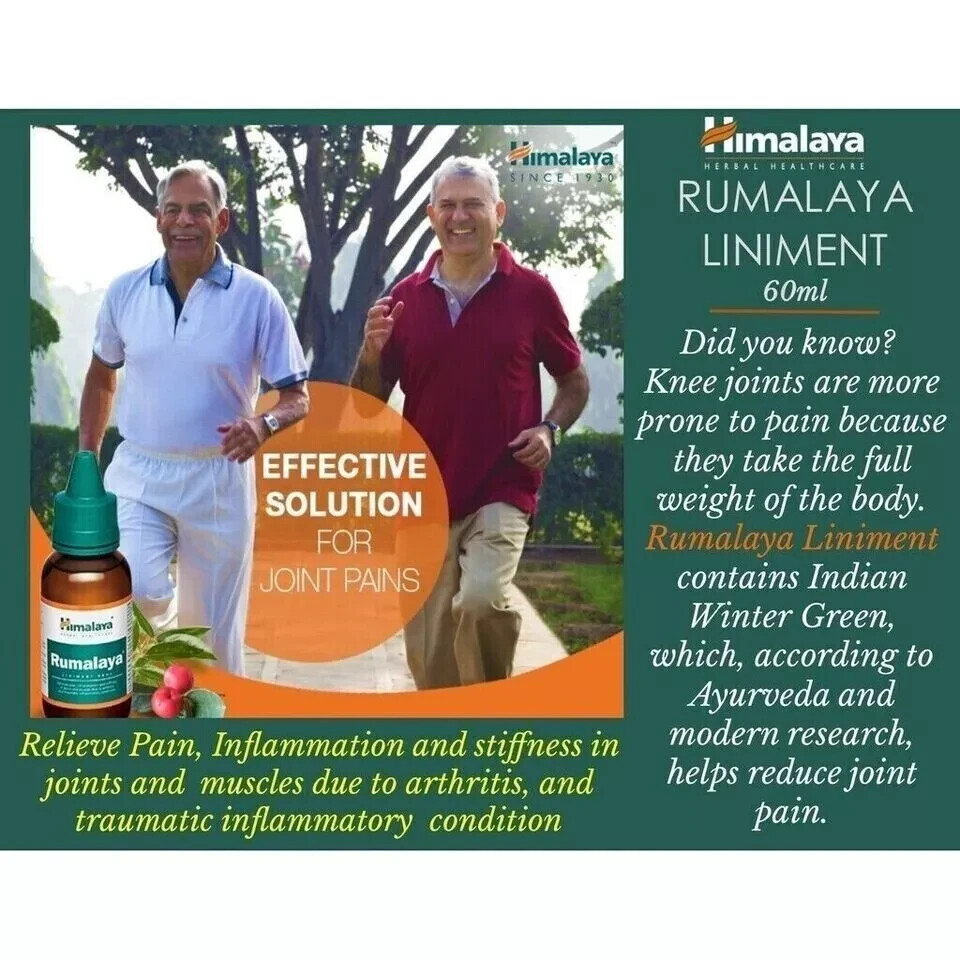 Himalaya Rumalaya Oil 60 ml Herbal Joint Care Buy 2 Get 1 Free