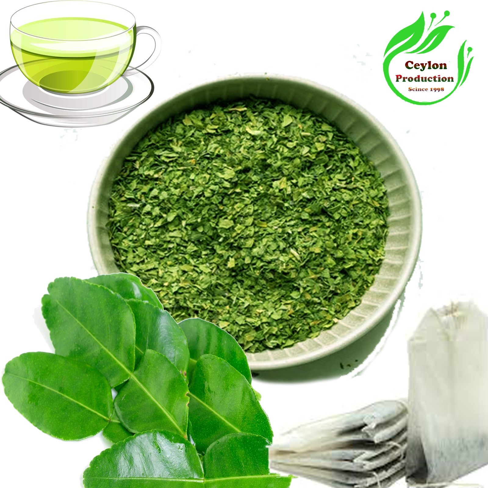 Herbal Organic Green Chai Spice Detox Relax Tea Bags pure natural ceylon