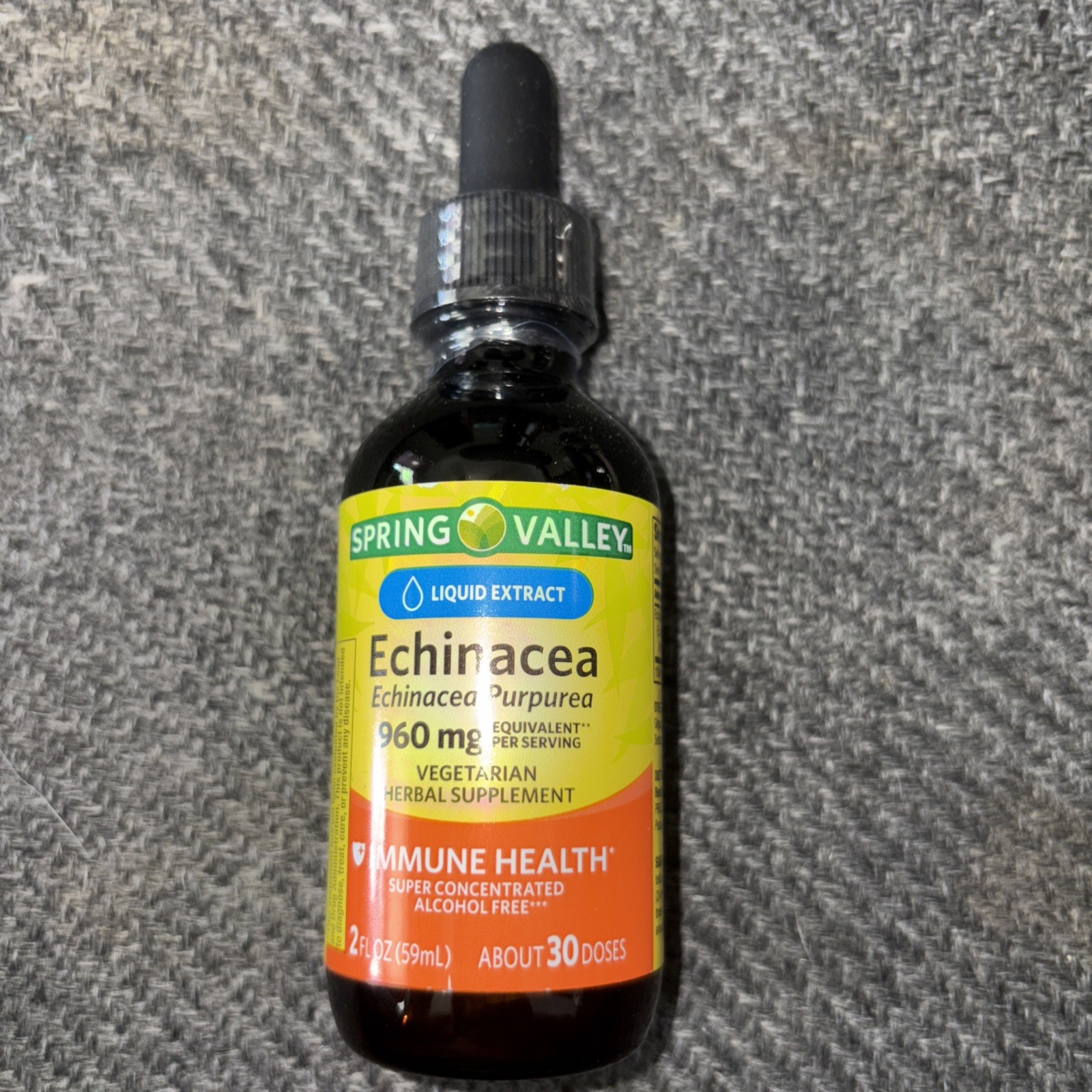 Spring Valley Echinacea Liquid Extract 960 mg Immune Health 2 FL OZ 30 Doses
