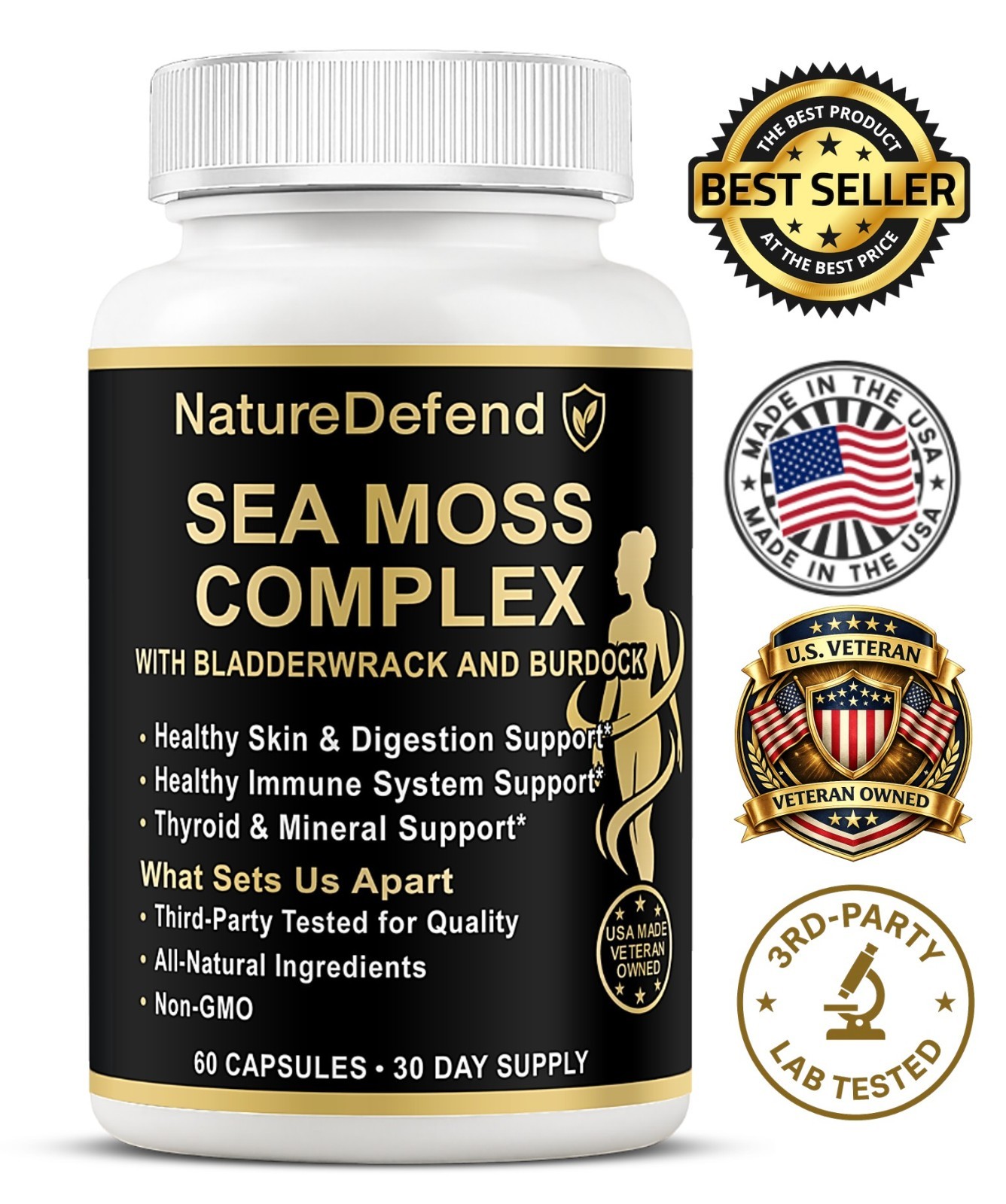 Sea Moss, All Natural. Supports Immune & Brain. Free Shipping. Quality Matters!