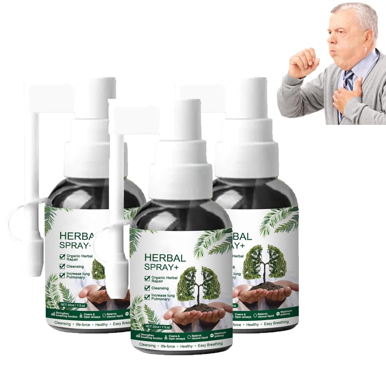 REATIFUL Herbal Lung Cleansing Spray,respinature,googeer Herbal Lung,Best Res…