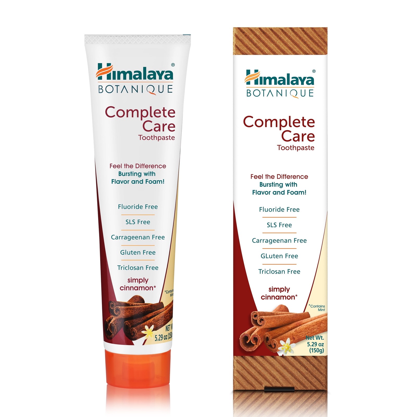 Himalaya Botanique Complete Care Toothpaste, Simply Cinnamon, 150 g (5.29 oz)