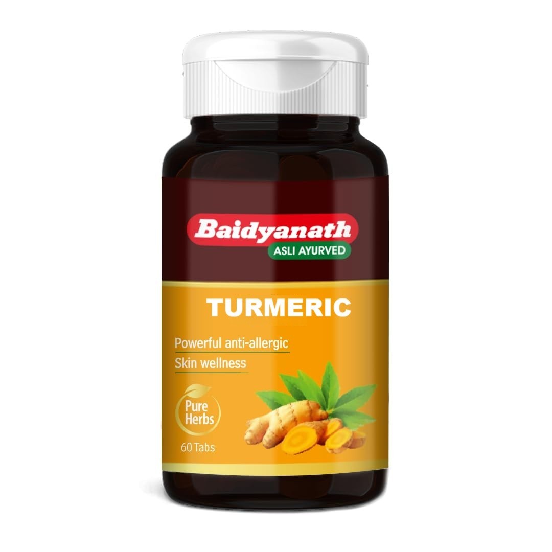 Turmeric (Haldi) Tablets – 60 Tablets-Supports Skin, Immunity