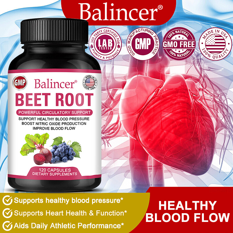 Organic Beet Root Powder Capsule 1050mg per serving Aids in Healthy Circulation