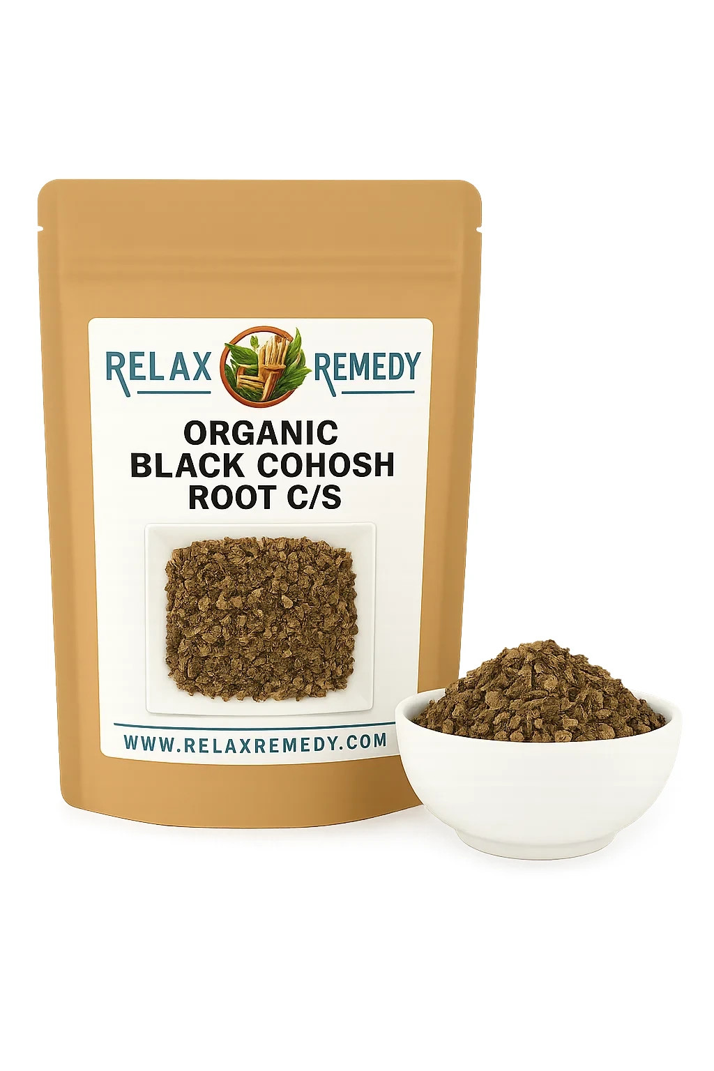 Organic Black Cohosh Root C/S – Non-GMO Actaea Racemosa, Menopause & Wellness