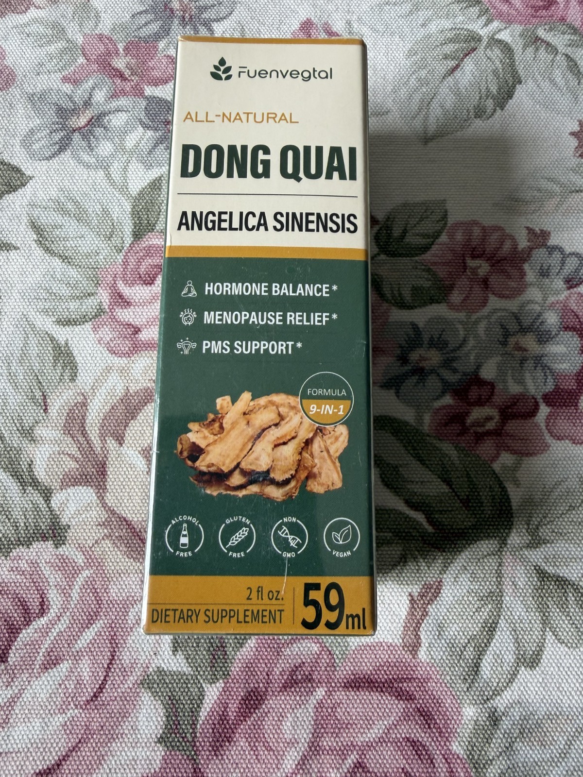 Fuenvegtal 100% Pure Herbal Drops, Dong Quai Extract for Hormone Balance