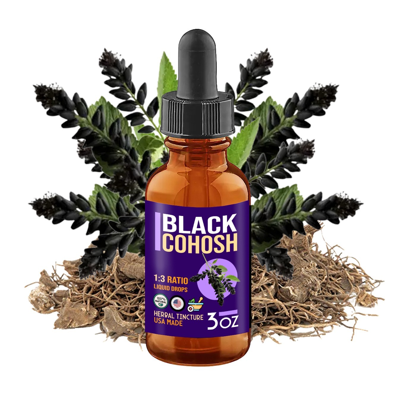 Black Cohosh Extract / Tincture Easy Liquid Drops Menopause & Hormone Support DX