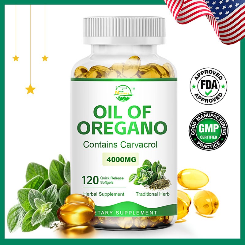 Oil of Oregano 4000mg – Heart, Digestive Health, Immune Support – with Carvacrol