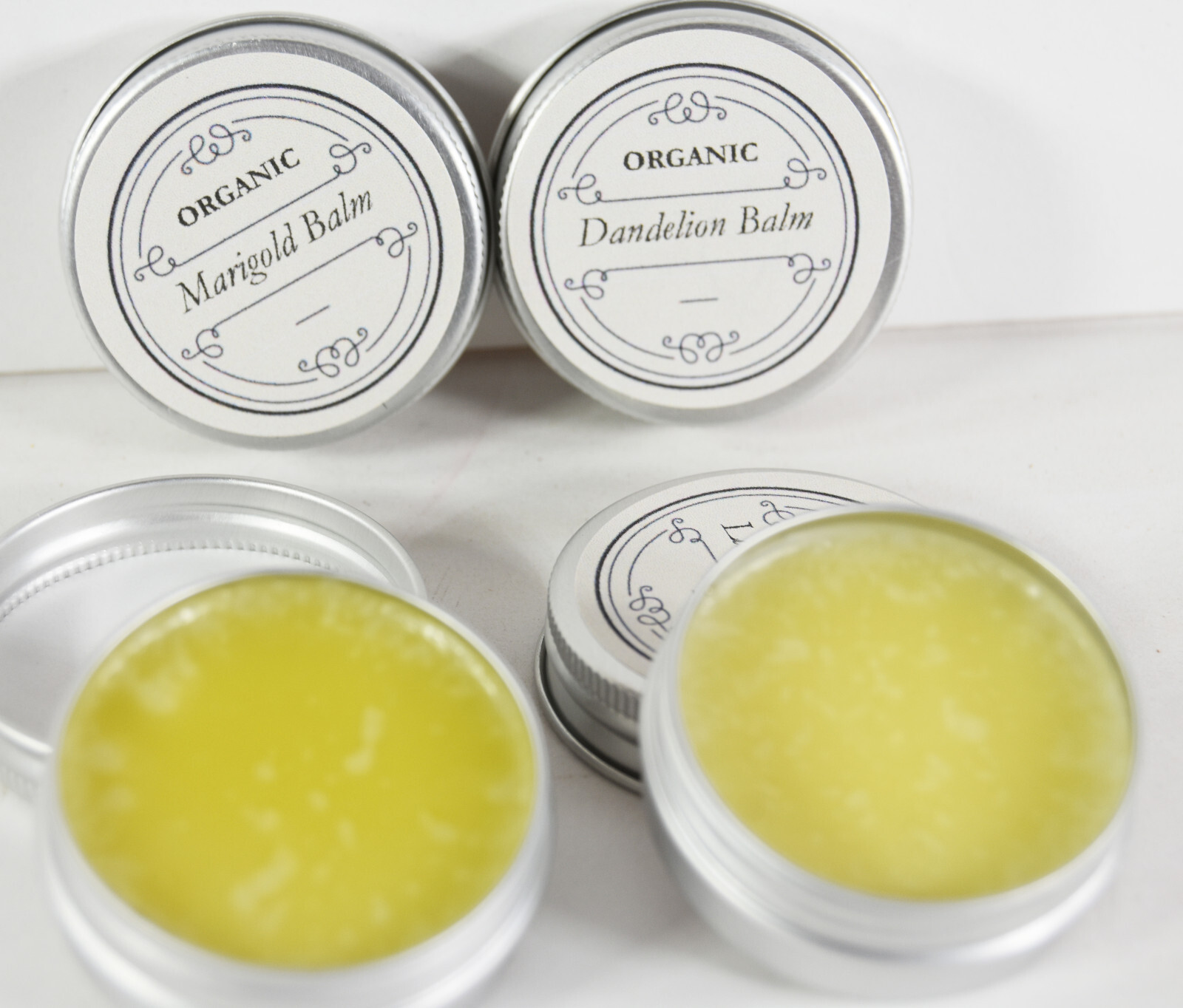 0.5 oz TRAVEL SIZE Organic Lavender Dandelion Oregano Marigold Balm External Use