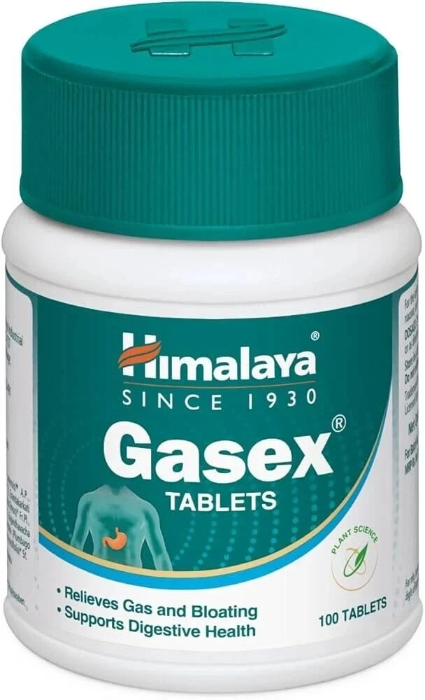Herbal Gas Relief 100 Tablets Supports Healthy Digestion & Reduces Bloating