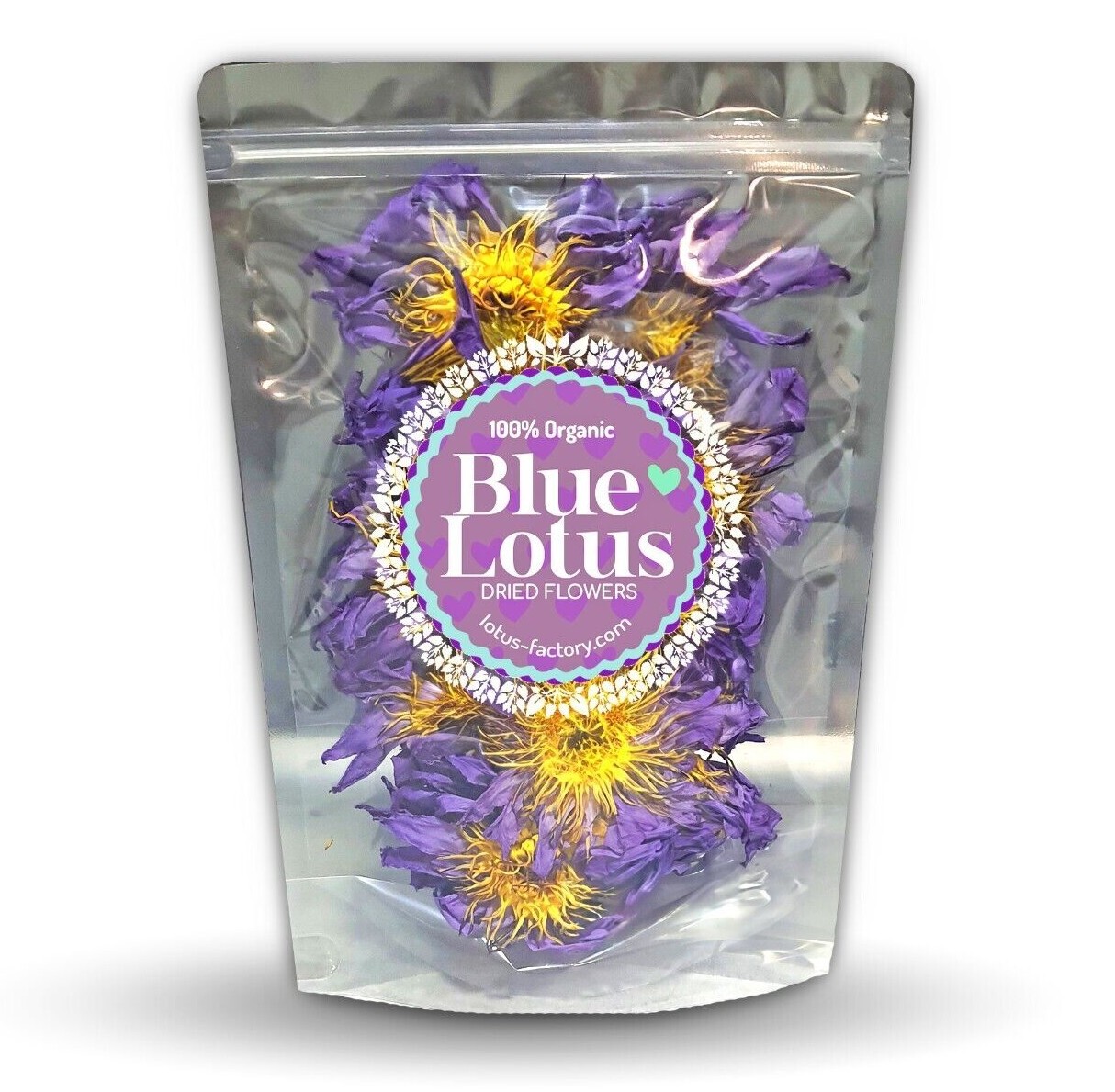 Blue Lotus Flowers 100% Organic Egypt Blue Waterlily