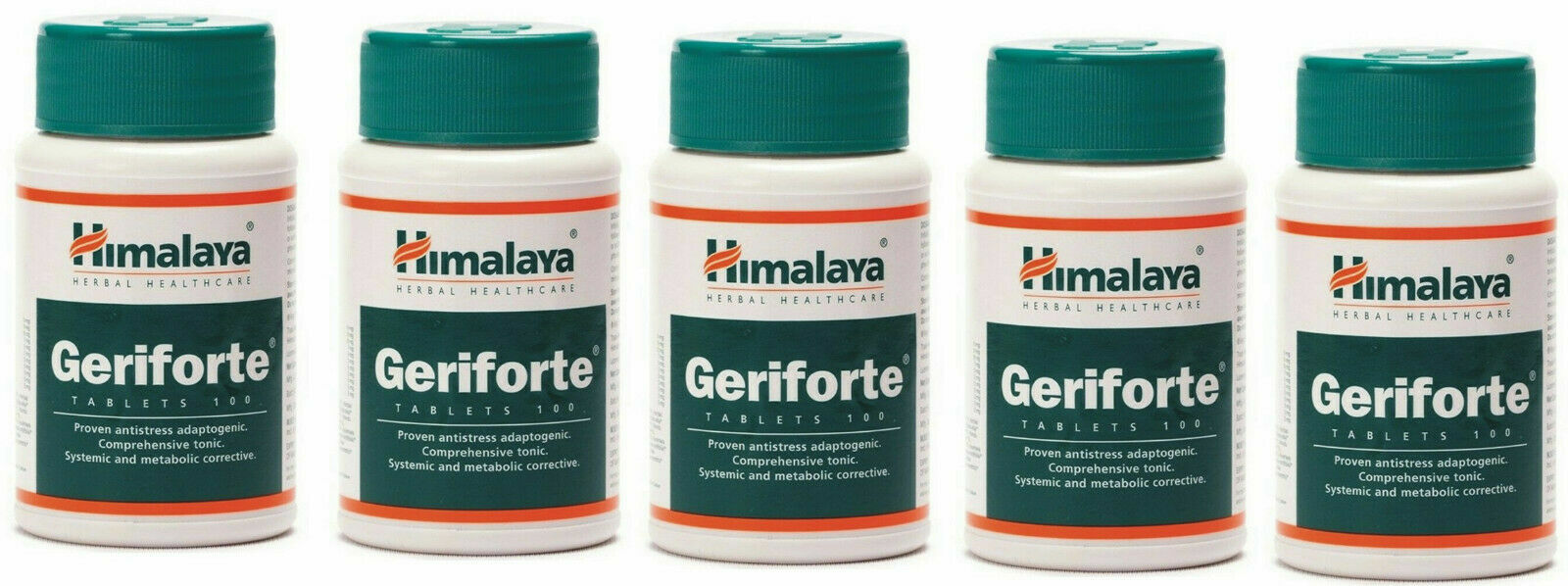 5 pack X Himalaya GERIFORTE 100 Tablets Antistress with antioxidants FREE SHIP