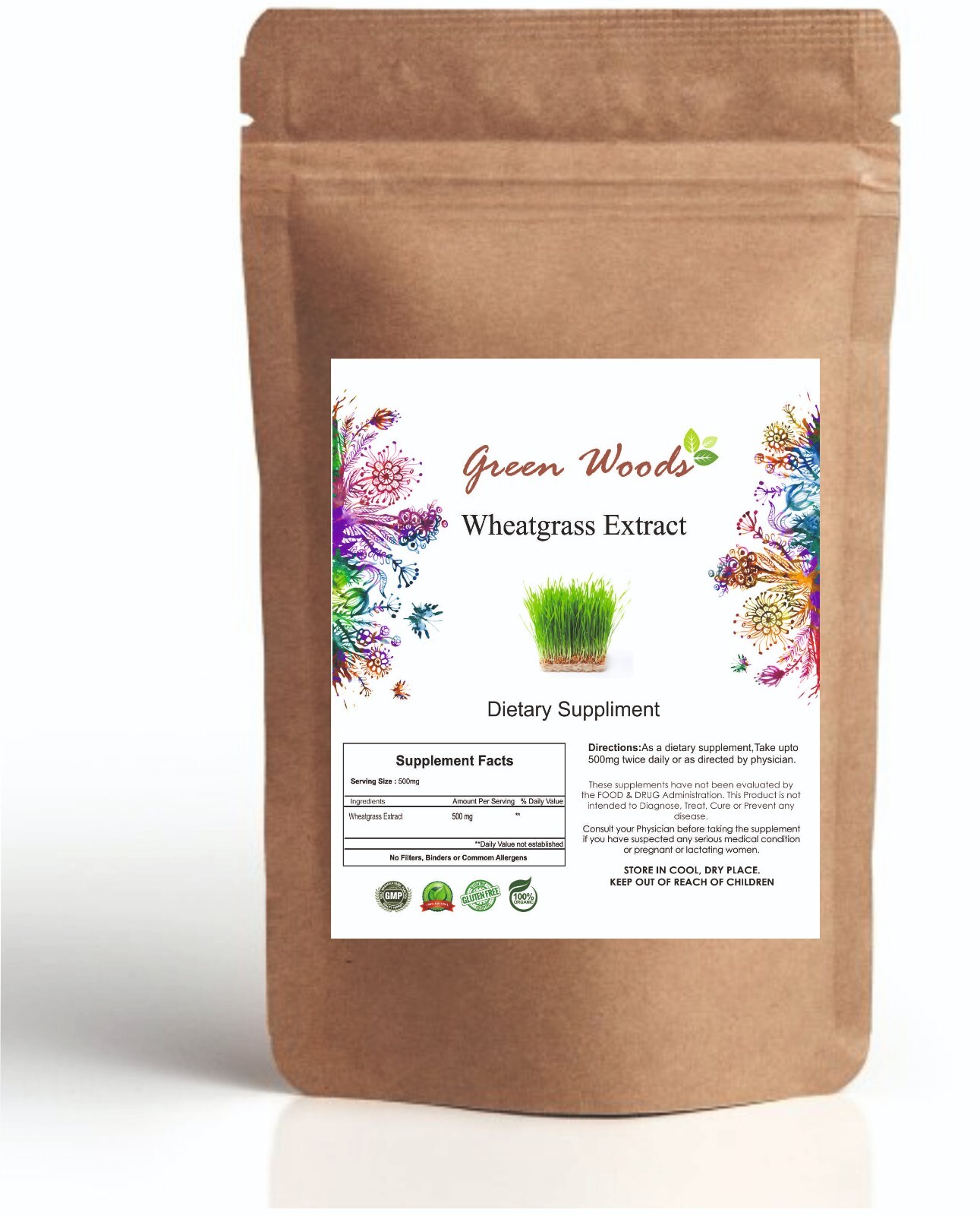 Wheat grass Extract Supports detoxification & Boosts Immunity 100% Pure Powder