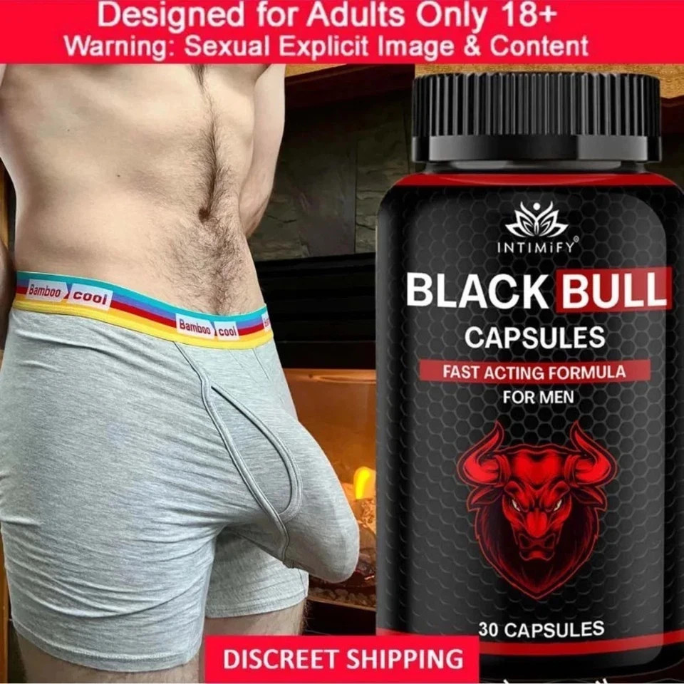 Black Bull Ayurvedic Capsules for Men – Fast Acting Formula with Ashwagandha