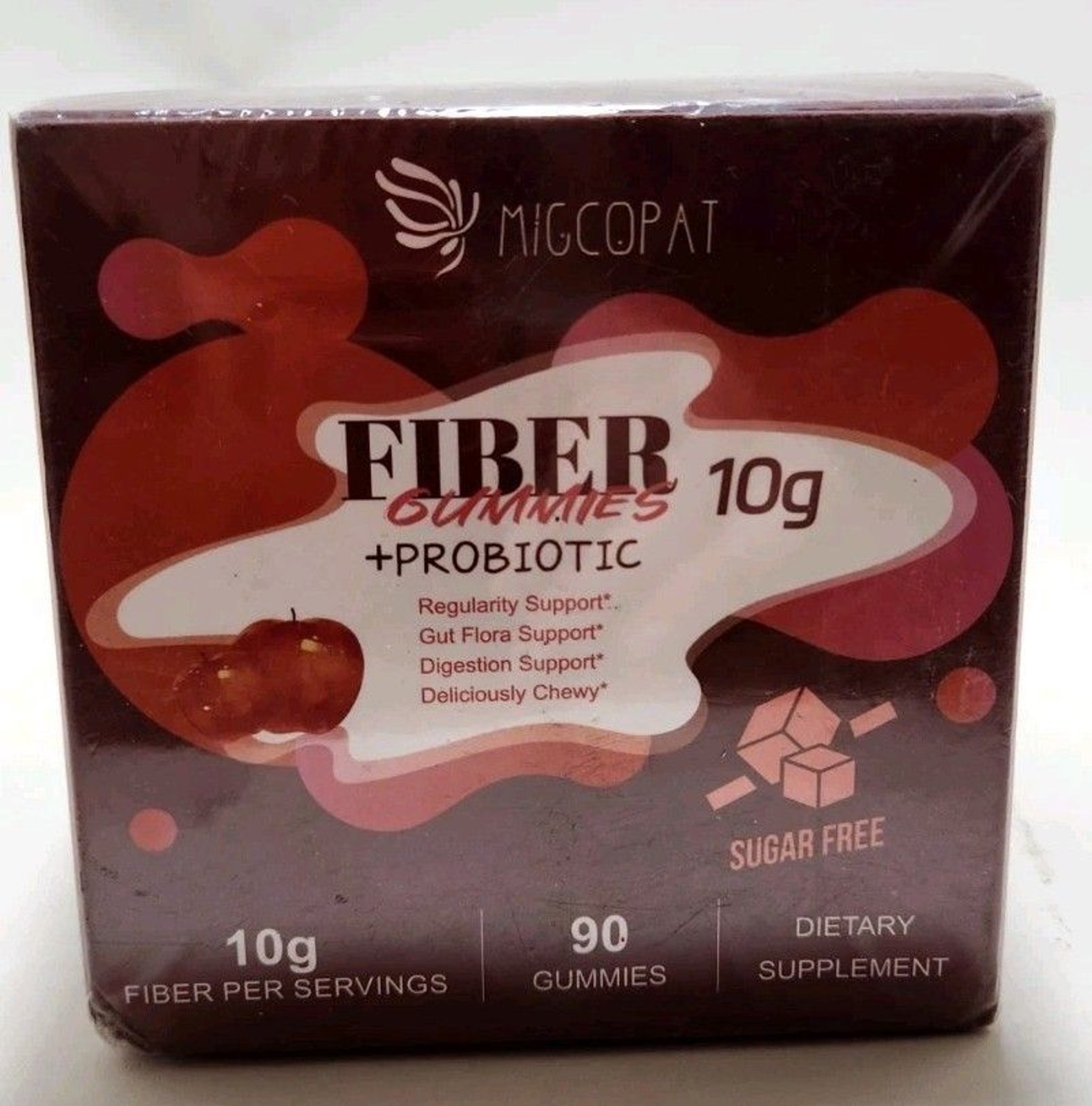 Migcopat 10G Fiber Supplement with Probiotics, Prebiotics, Digestive Enzymes